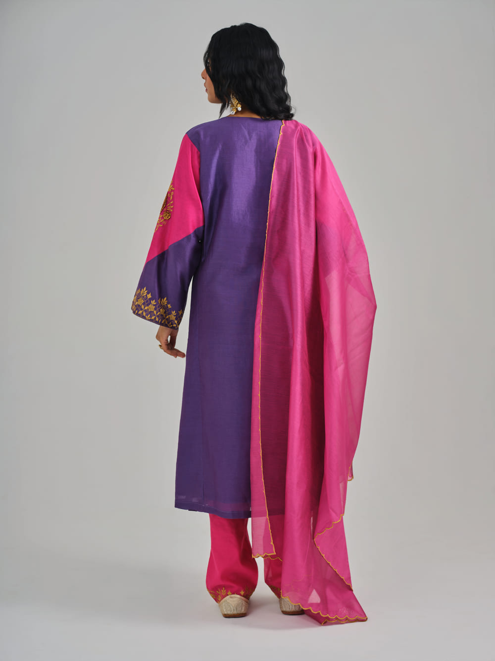 Phoolan Purple Pink Kurta Set