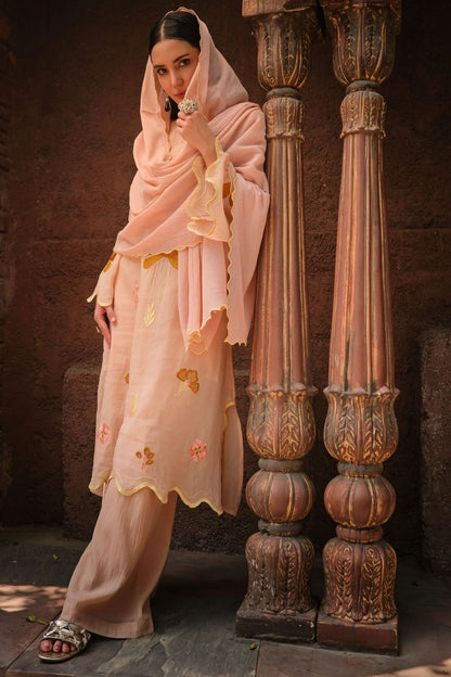 Noor-e-peach jamun kurta set