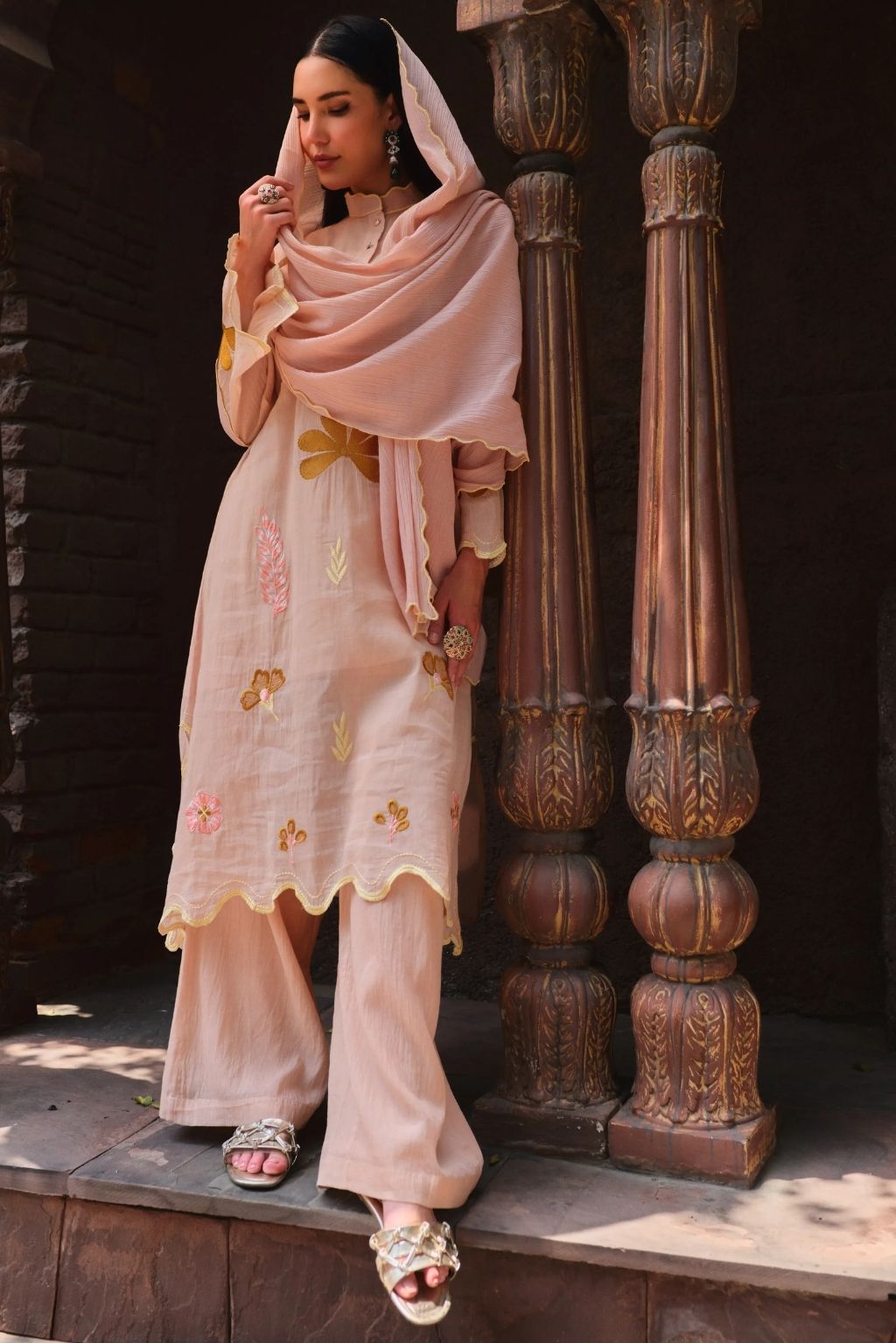 Noor-e-peach jamun kurta set