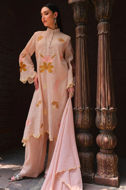 Noor-e-peach jamun kurta set