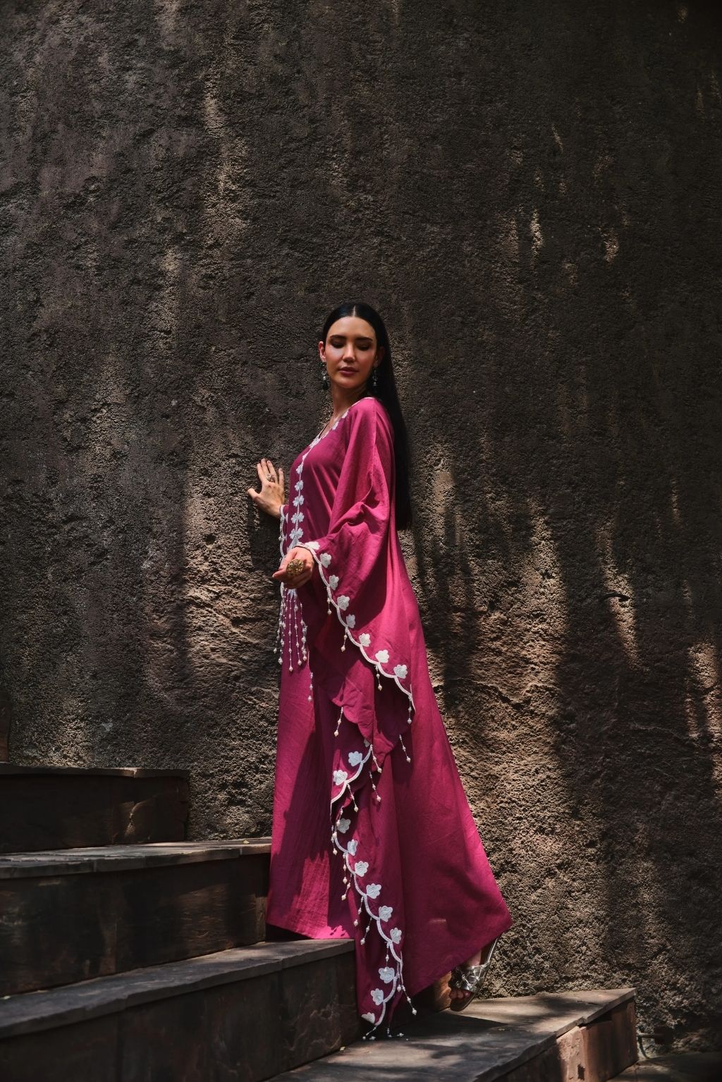 Aangan pearl kaftan-jamun