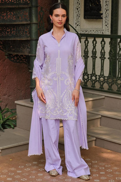 Lilac aangan kurta set