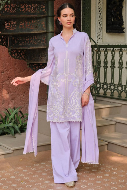 Lilac aangan kurta set