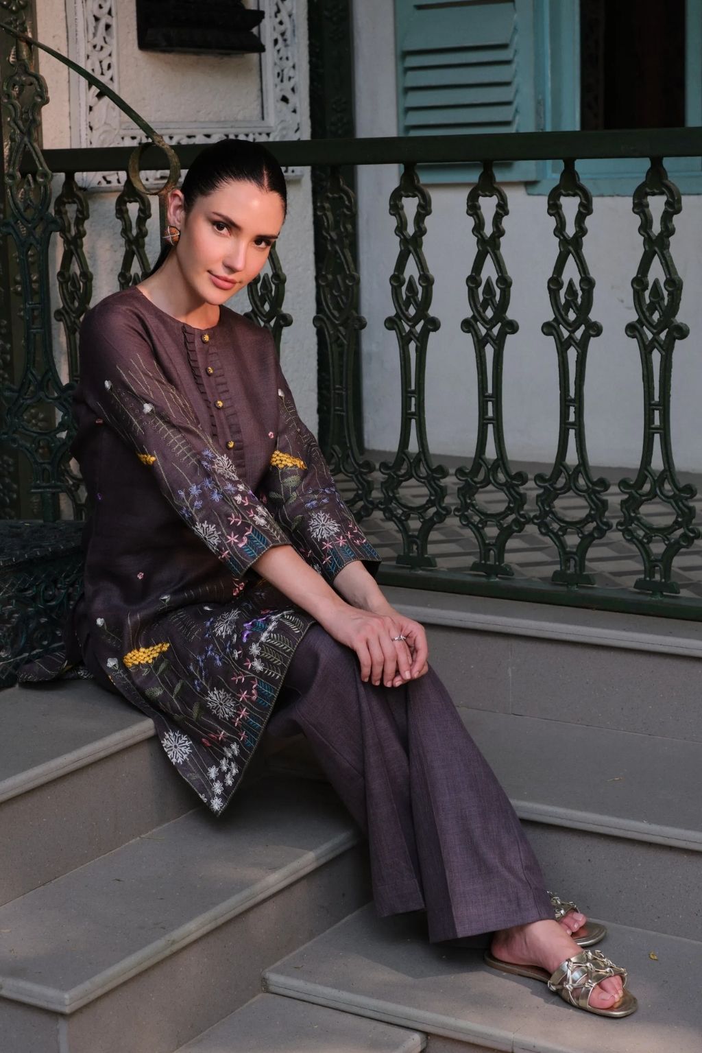 Bageecha jamuni kurta set
