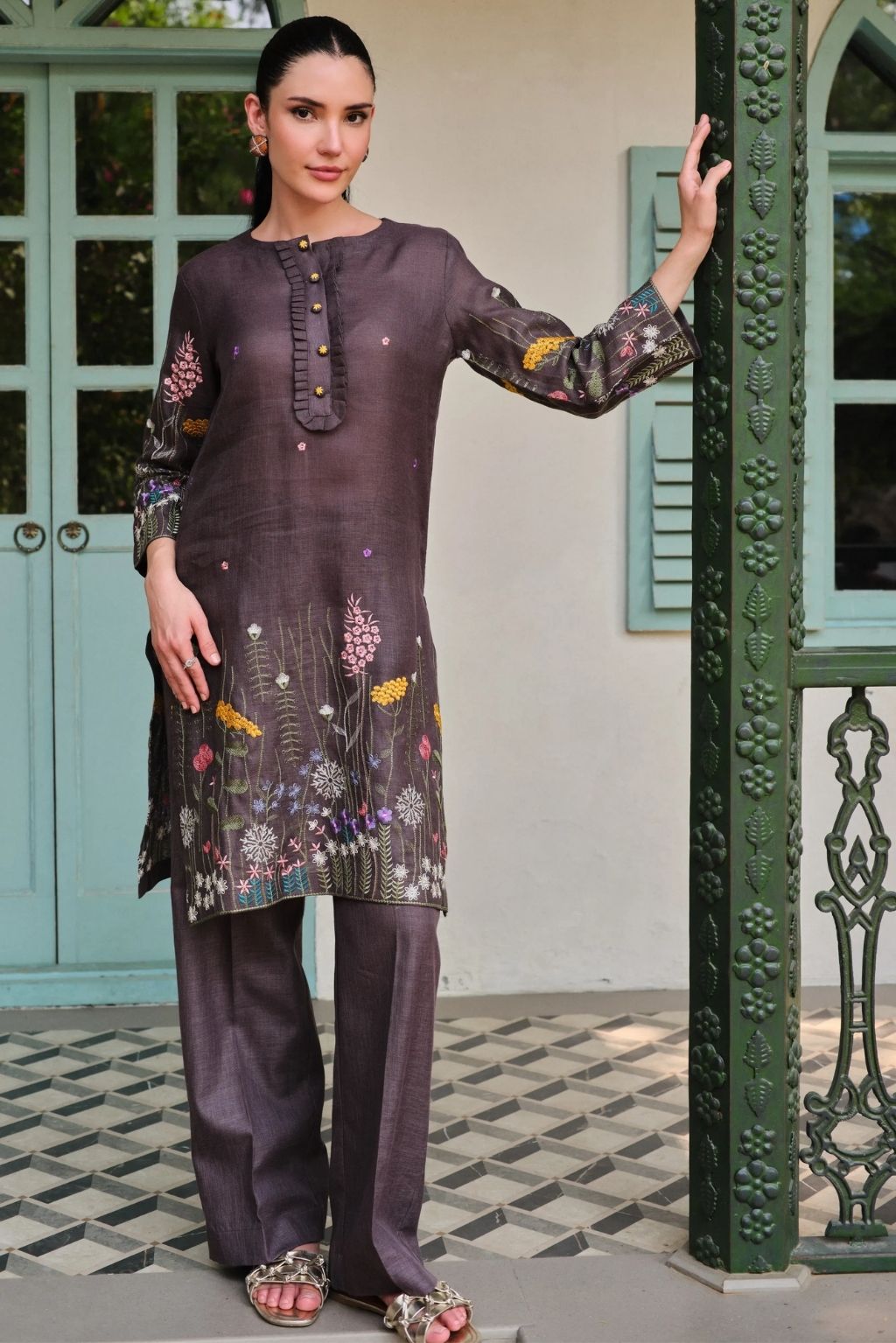 Bageecha jamuni kurta set