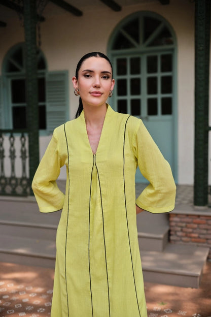 Nimbu aangan kurta set