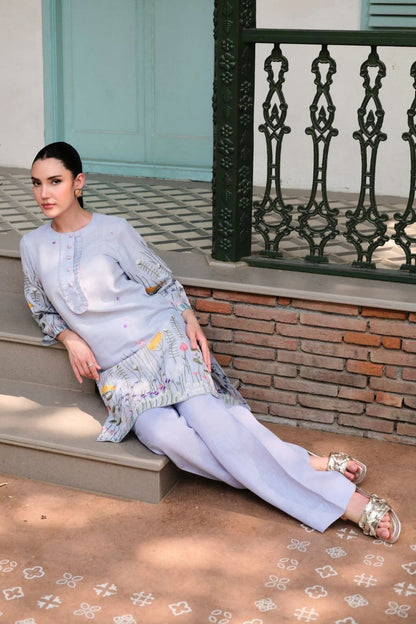 Bageecha aasmani kurta set