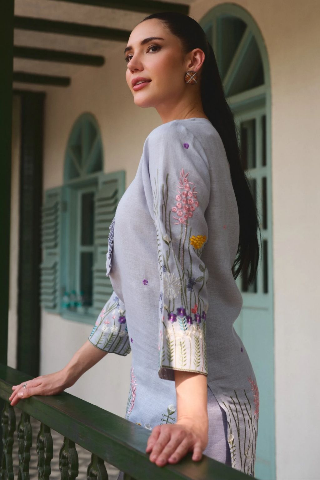 Bageecha aasmani kurta set