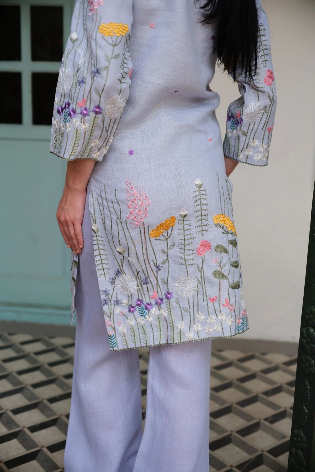 Bageecha aasmani kurta set