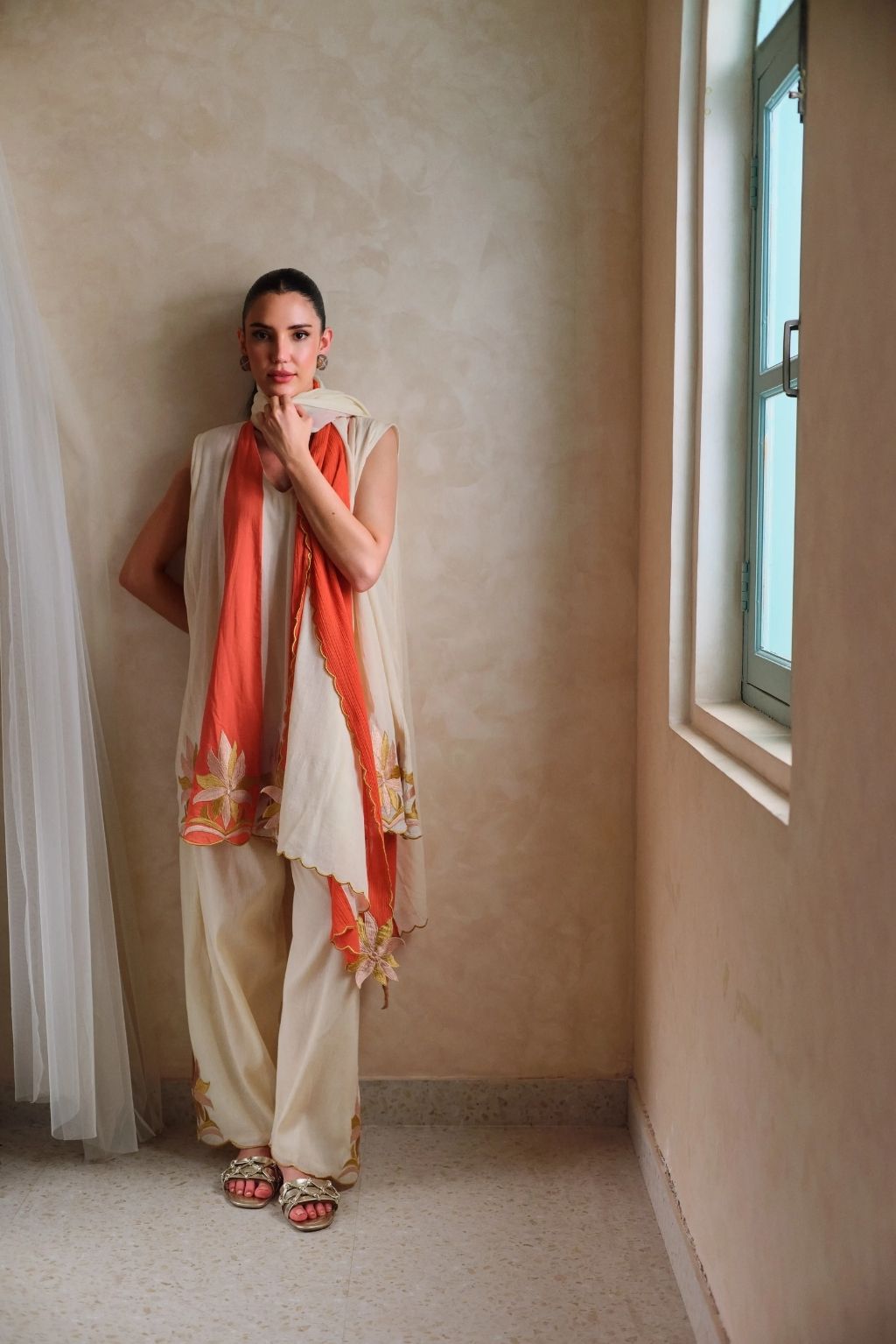 Rooh kali phool kurta salwar set-hara