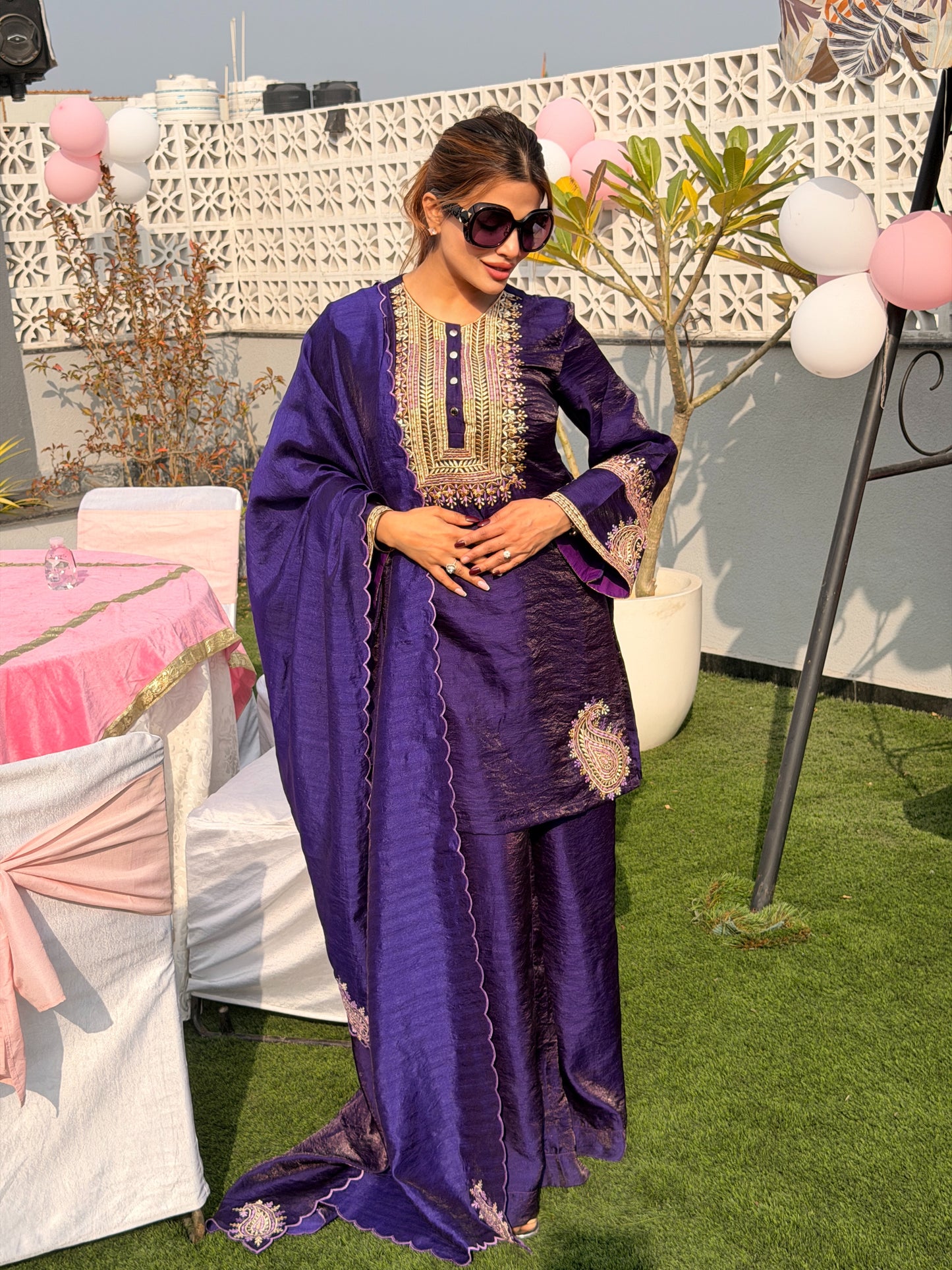Guneet Virdi in Neelam Ambi Kurta Set