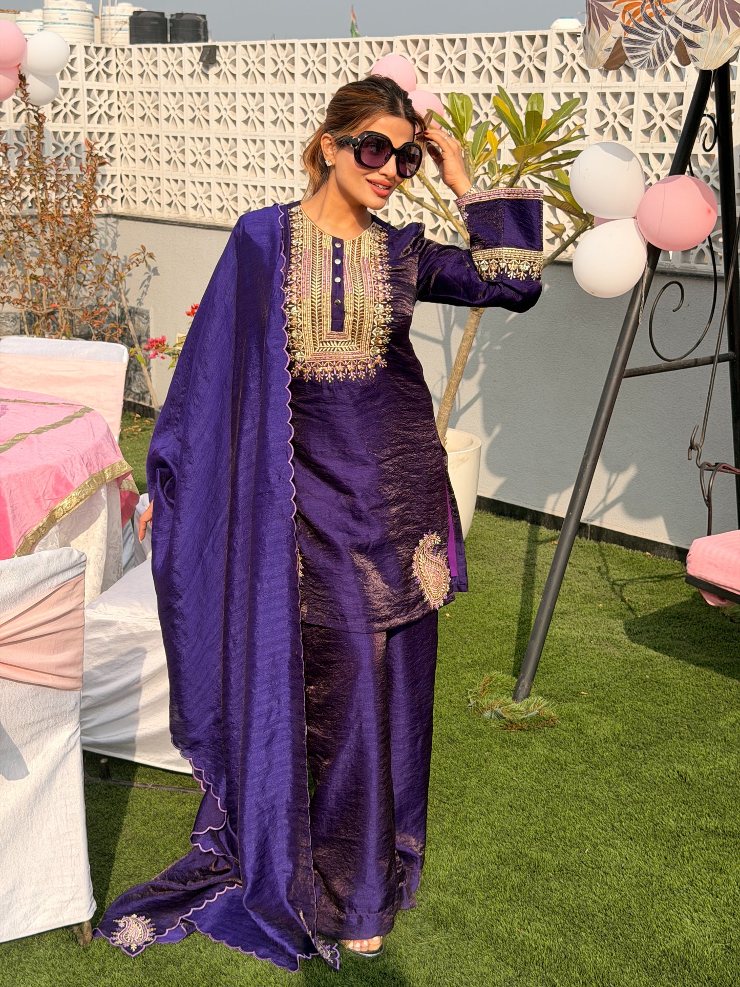 Guneet Virdi in Neelam Ambi Kurta Set