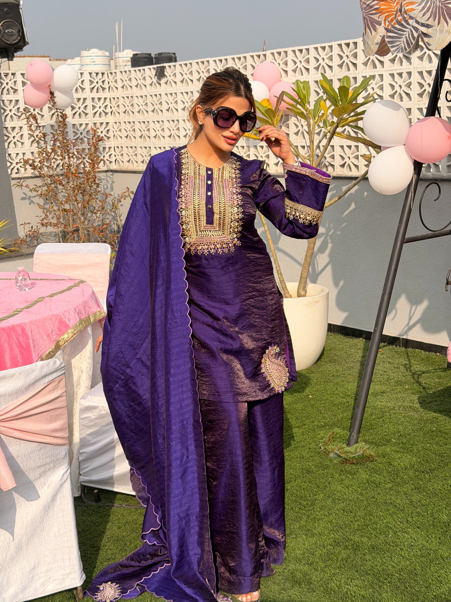 Guneet Virdi in Neelam Ambi Kurta Set