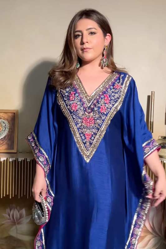 MEGHNA X NEELAM EMBROIDERED KAFTAN SET
