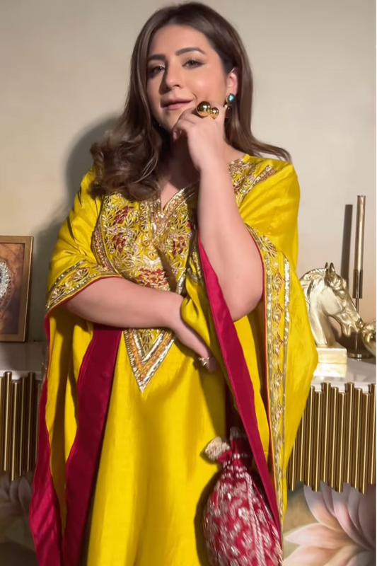 MEGHNA X SARSO EMBROIDERED KAFTAN SET
