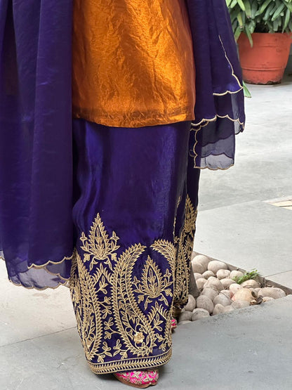 Payal Sen in Mastani Jamun Rust Kurta Set