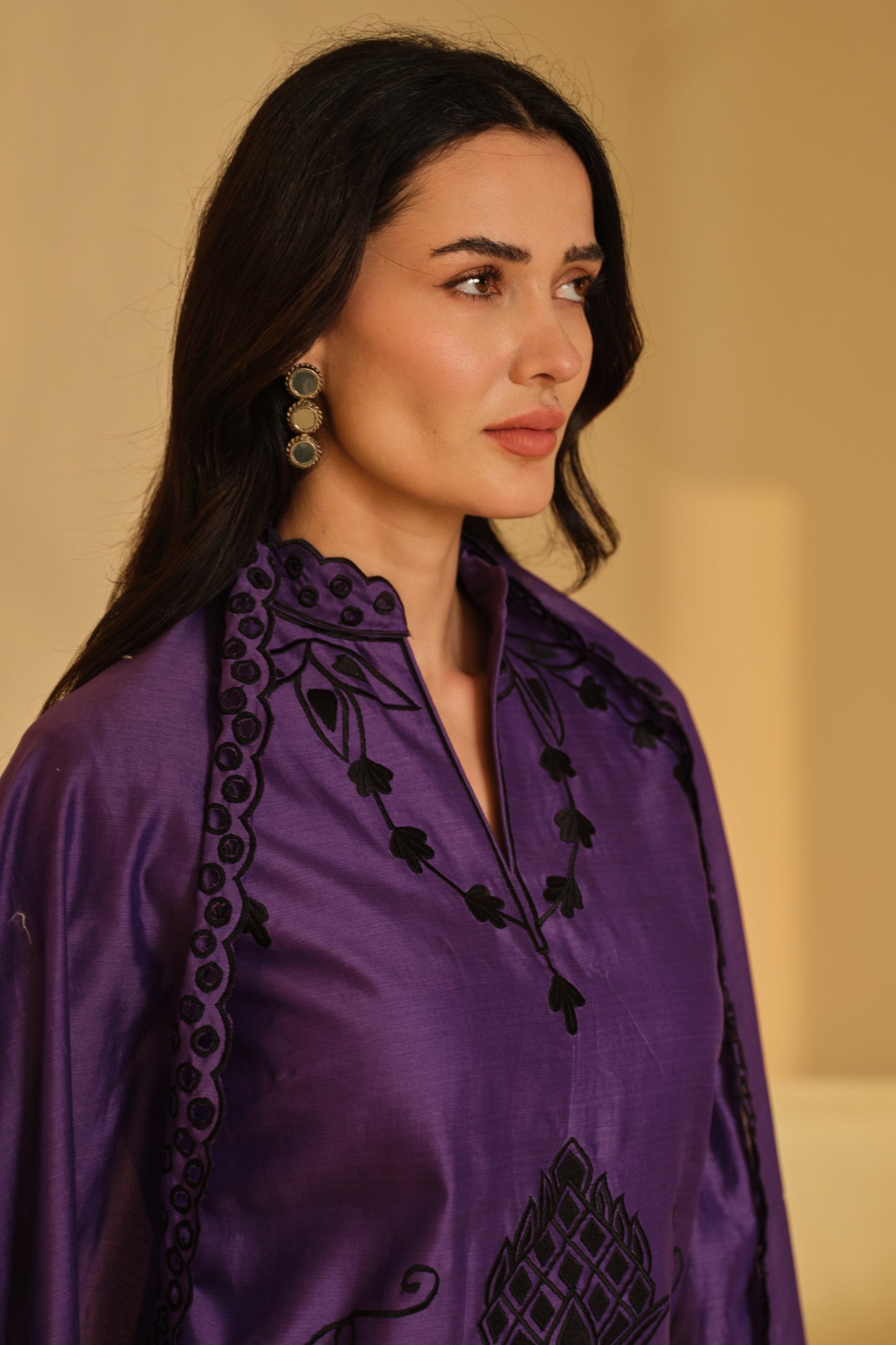 SUFIANA JAMUNI  KURTA SET WITH DUPATTA