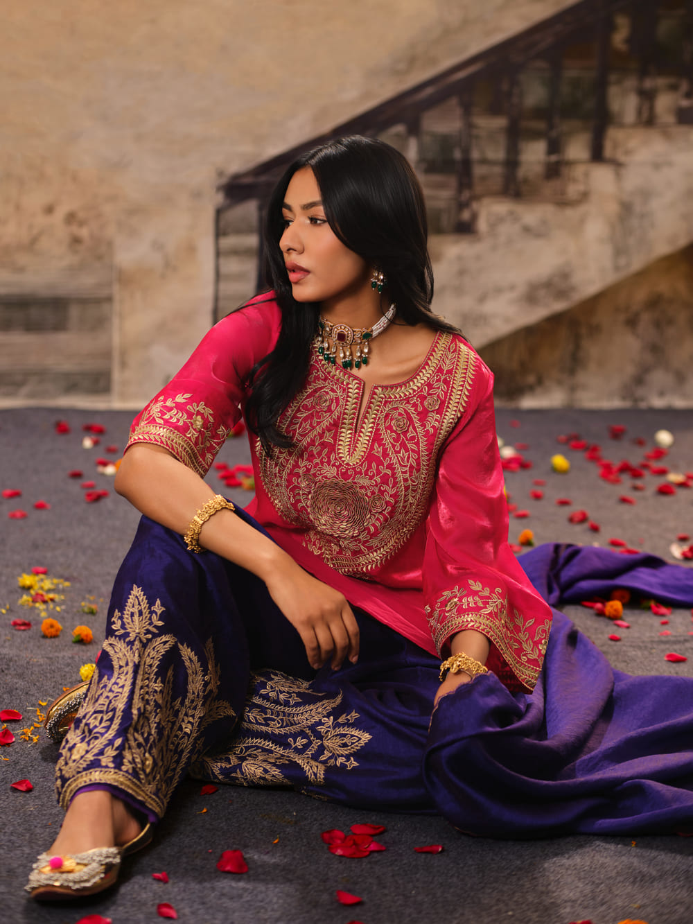 Mastani Jamun Pink Kurta Set