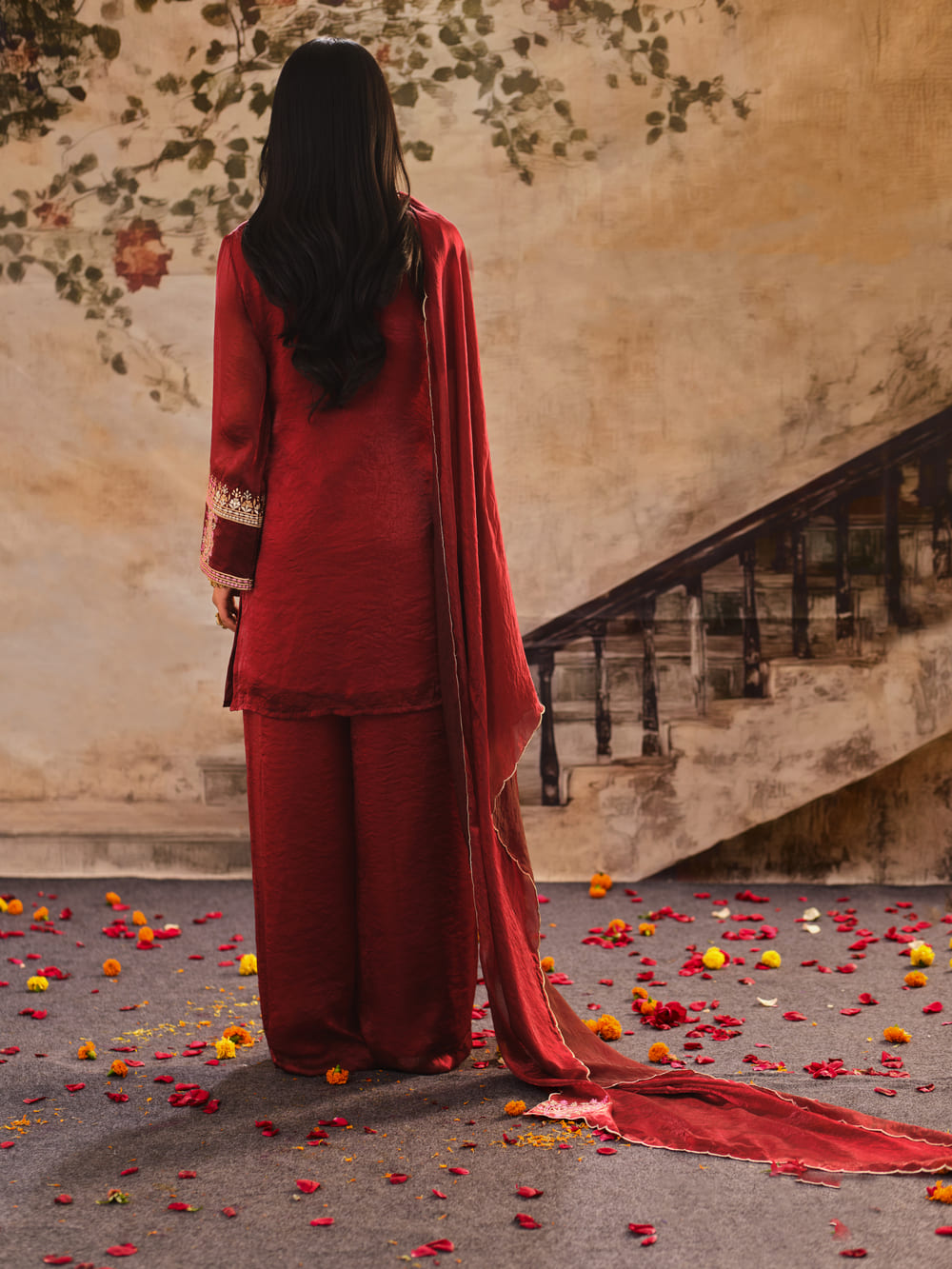 Sindoor Ambi Kurta Set