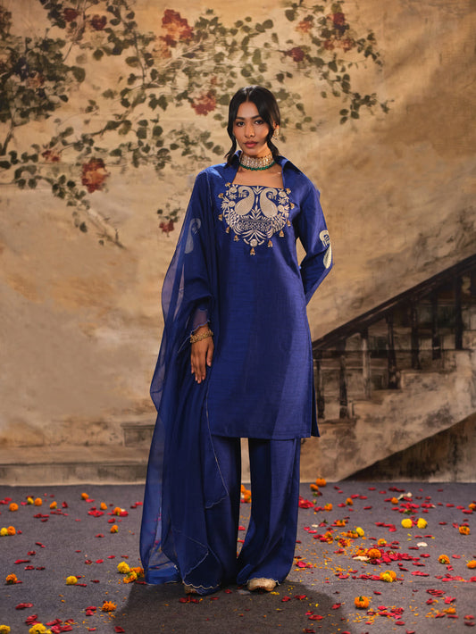 Mastani Afra Neelam Kurta Set