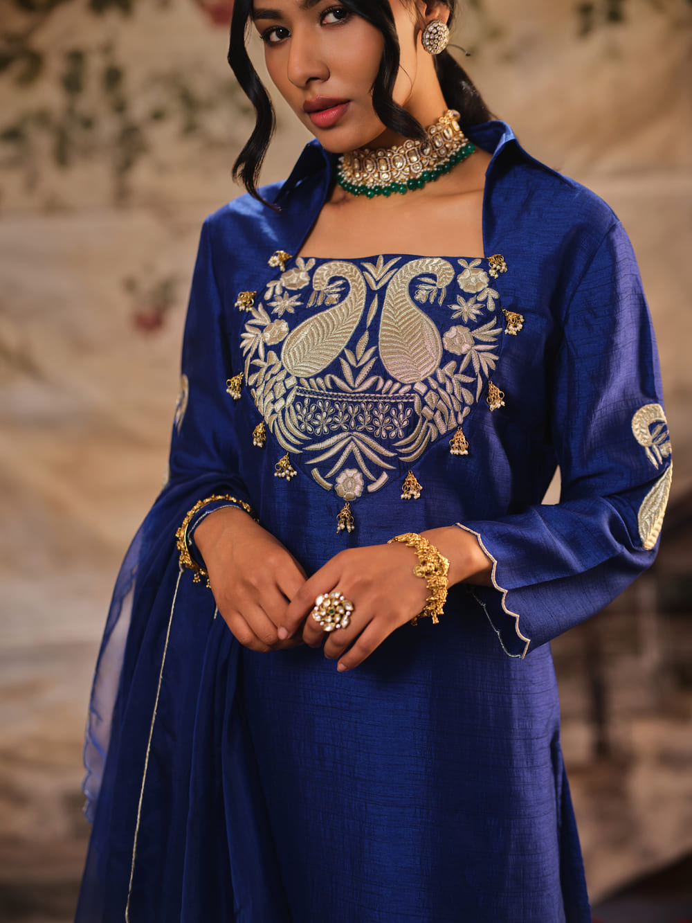 Mastani Afra Neelam Kurta Set
