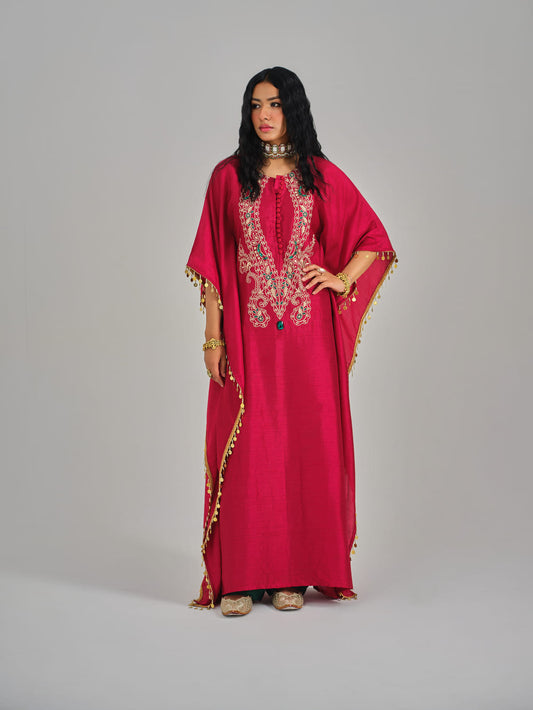Mastani Lal Kaftan Set