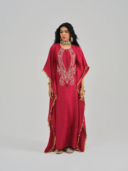 Mastani Lal Kaftan Set