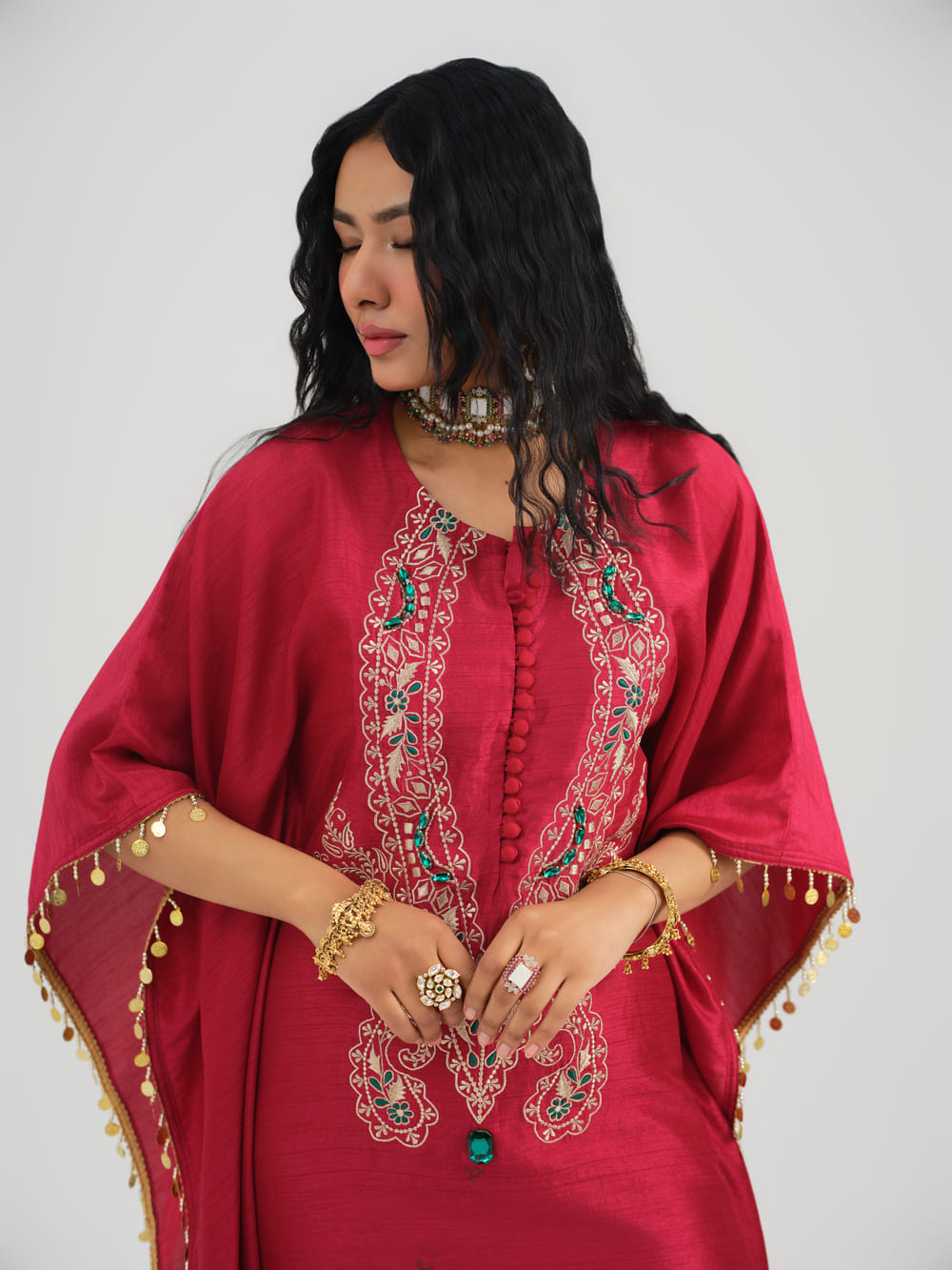 Mastani Lal Kaftan Set
