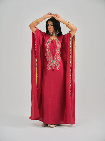 Mastani Lal Kaftan Set