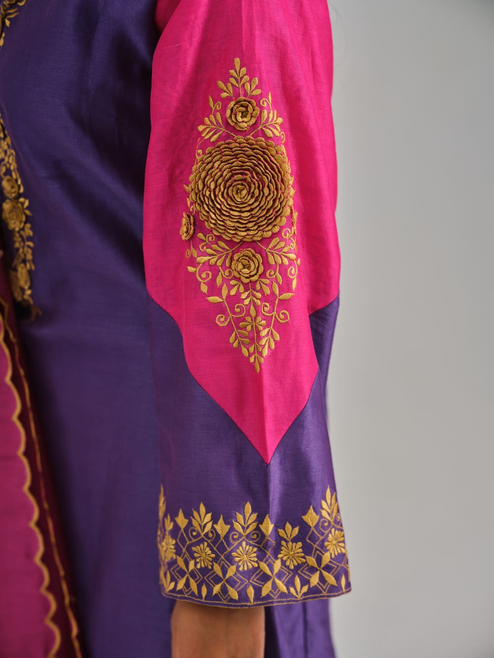 Phoolan Purple Pink Kurta Set