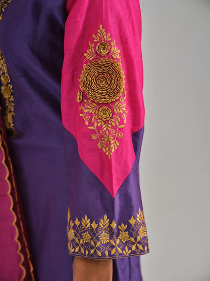 Phoolan Purple Pink Kurta Set