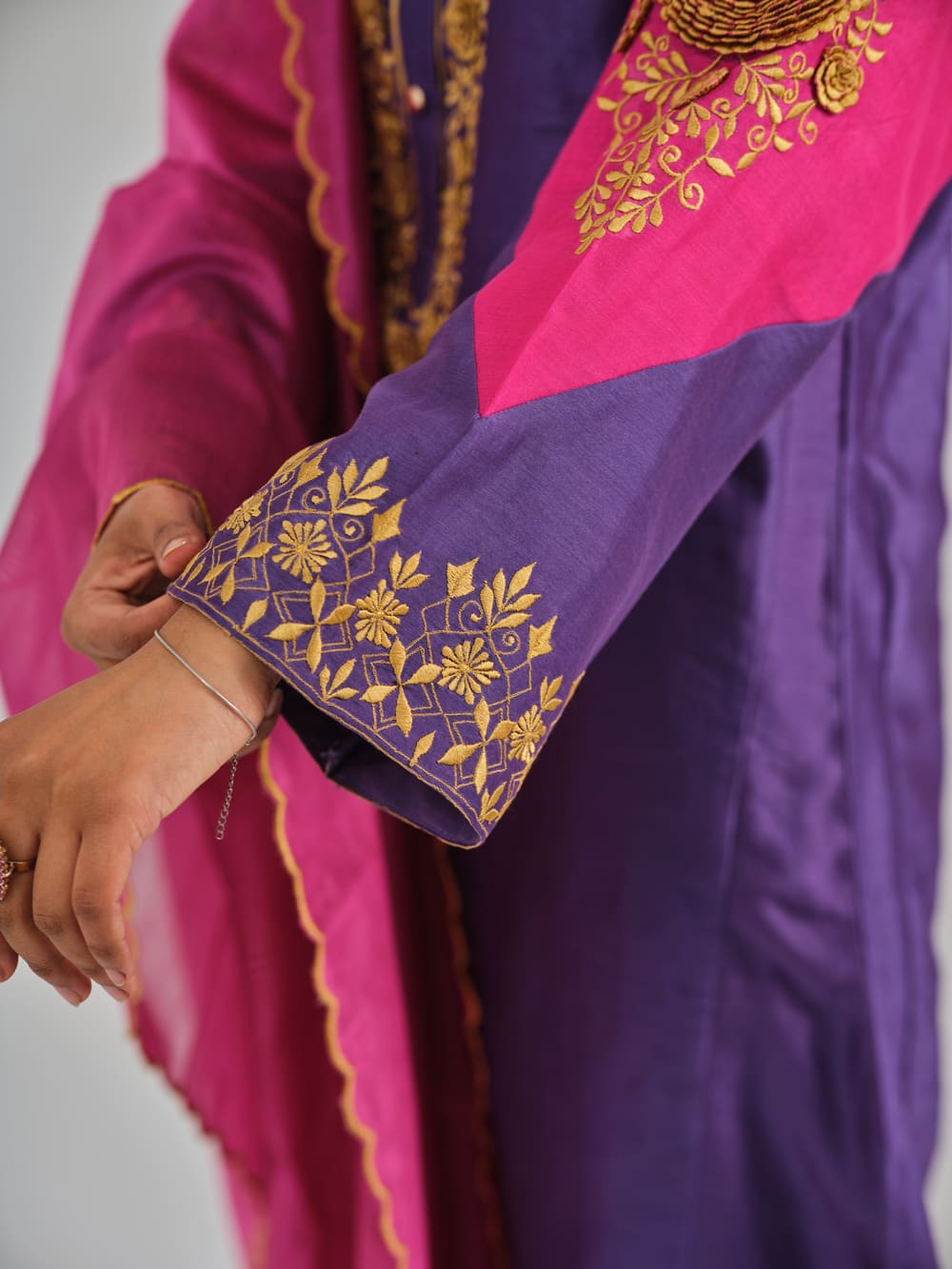 Phoolan Purple Pink Kurta Set